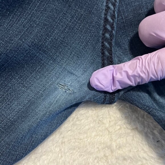 Banana Republic Mens Dark Washed Blue Slim Straight Leg Denim Jeans Size 32 x 32 - Picture 5 of 10